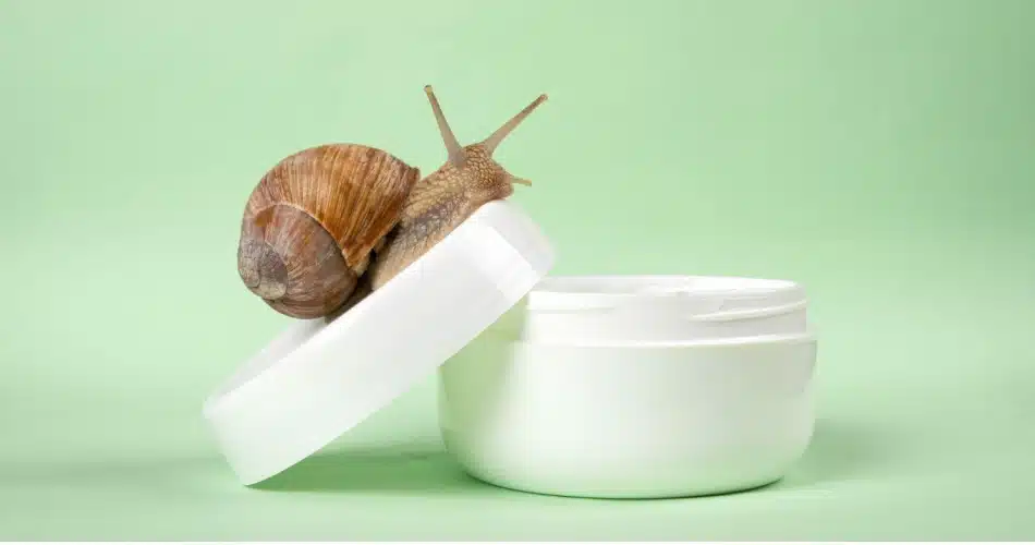 ​Snail mucin skincare texture and product close-up