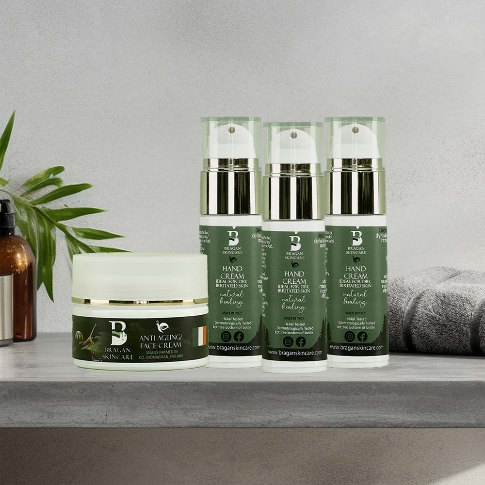Bragan`s Face Cream and 3 pack Hand Cream