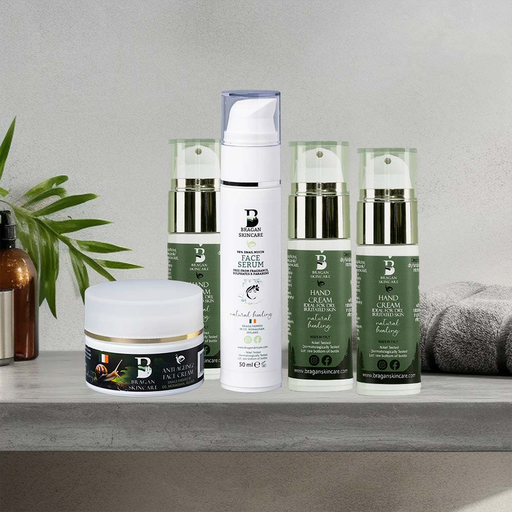 Bragan`s Face Cream, Face Serum and 3 pack Hand Cream